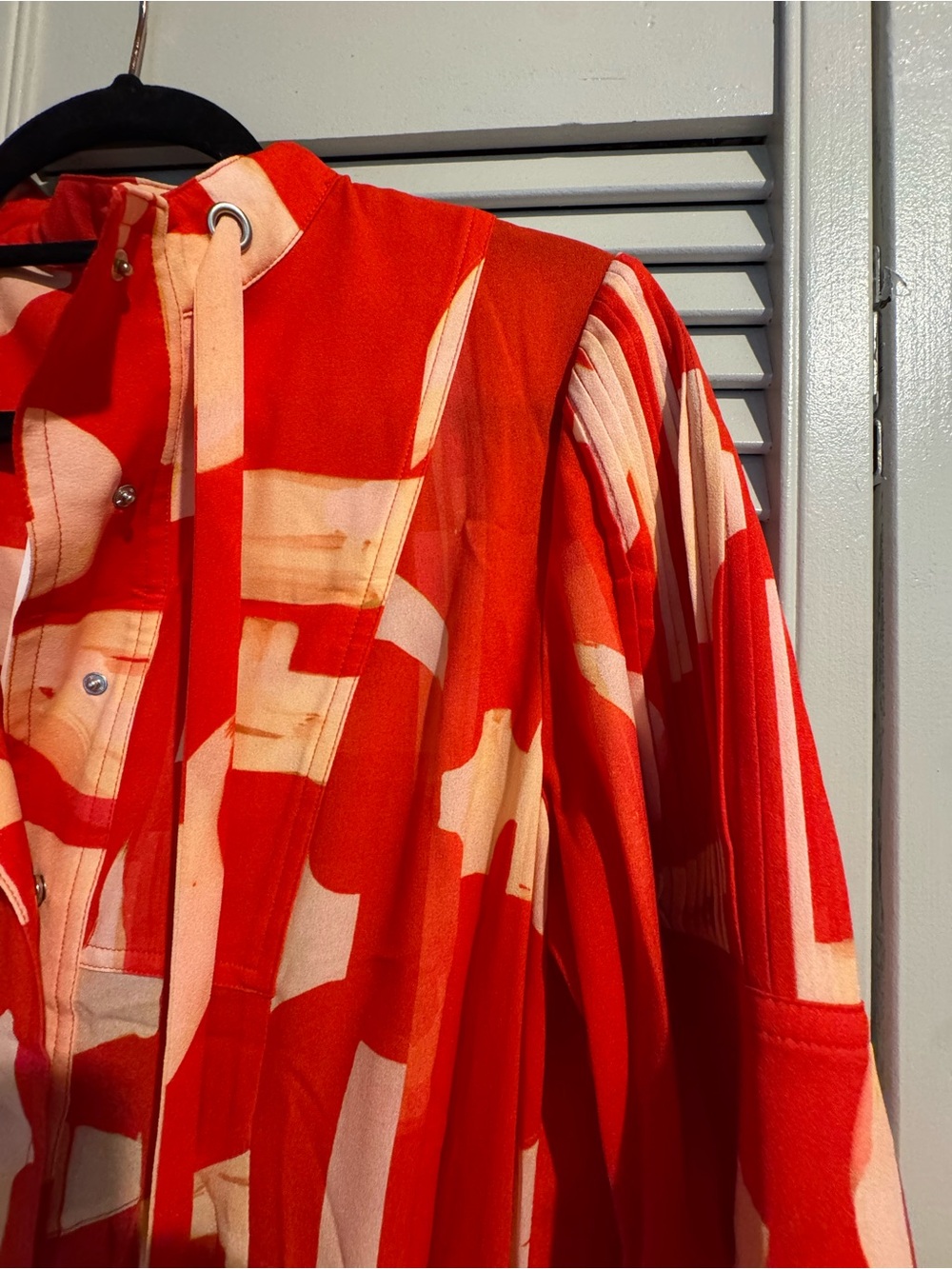 NWT H&M Studio SS18 Runway Japanese Print Red Maxi Dress US 10 - Picture 8 of 8